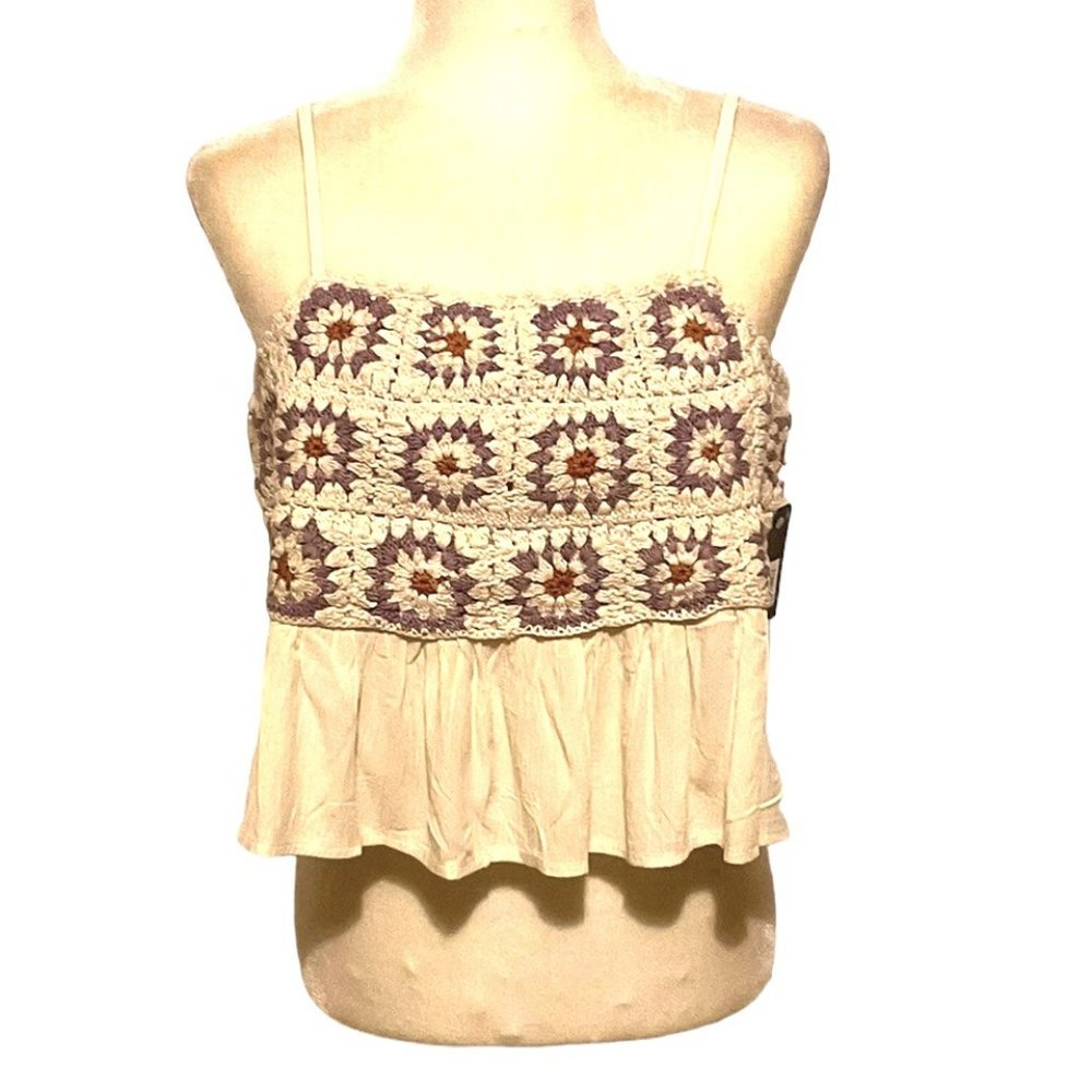 Lucky Brand Crochet Tank Top. New With Tickets. Size Extra Large.